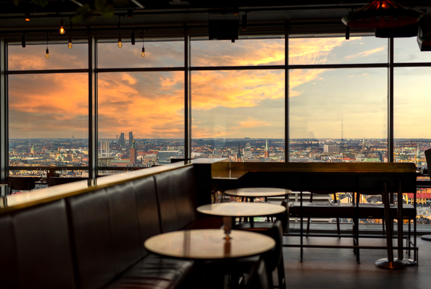 Utsikt över Stockholm från Restaurang Himlen